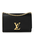 Calfskin Chain Louise GM Black