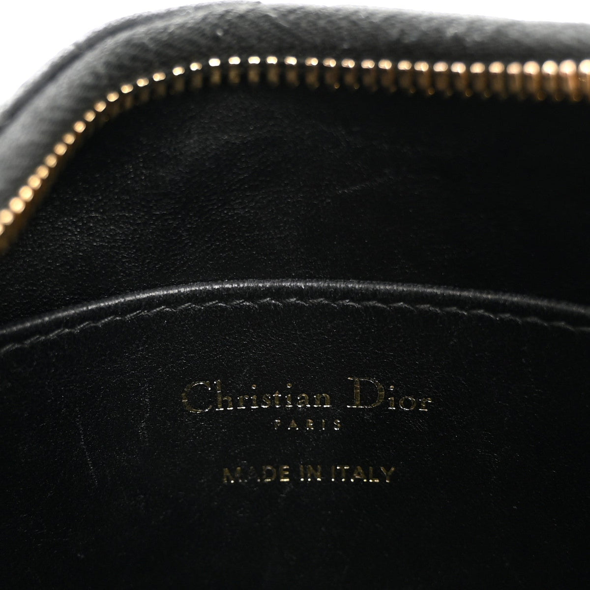 Calfskin Macrocannage Miss Caro Diorling Mini Bag with Chain Black