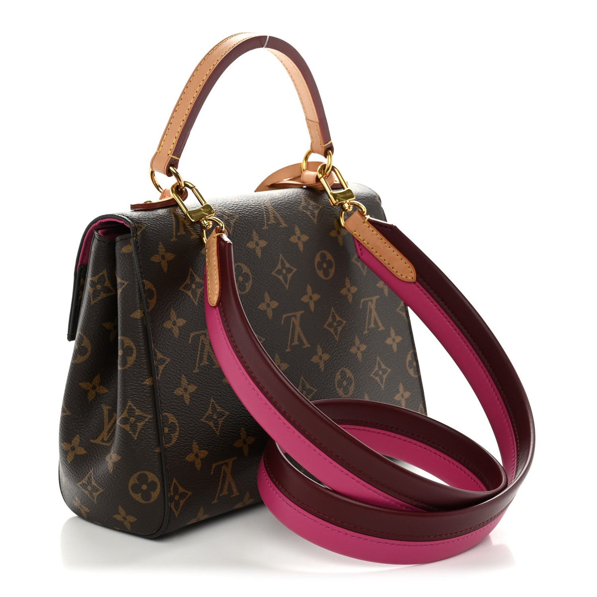 Monogram Cluny BB Bordeaux Fuchsia