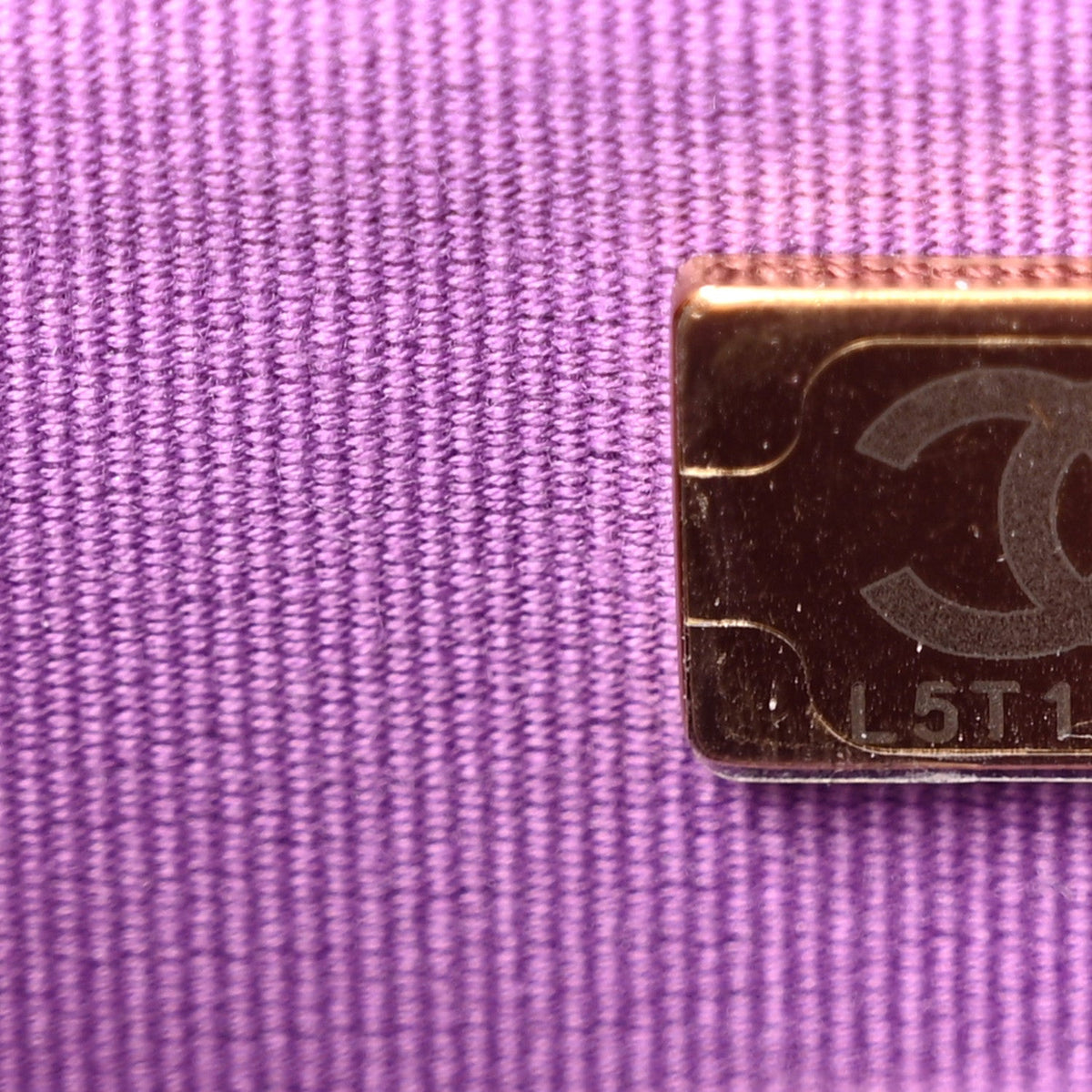 Caviar Quilted Wallet on Chain WOC Purple