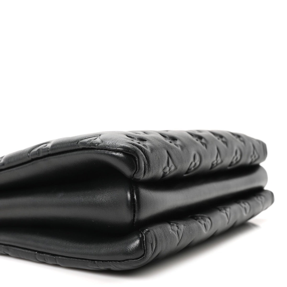 Lambskin Embossed Monogram Coussin PM Black