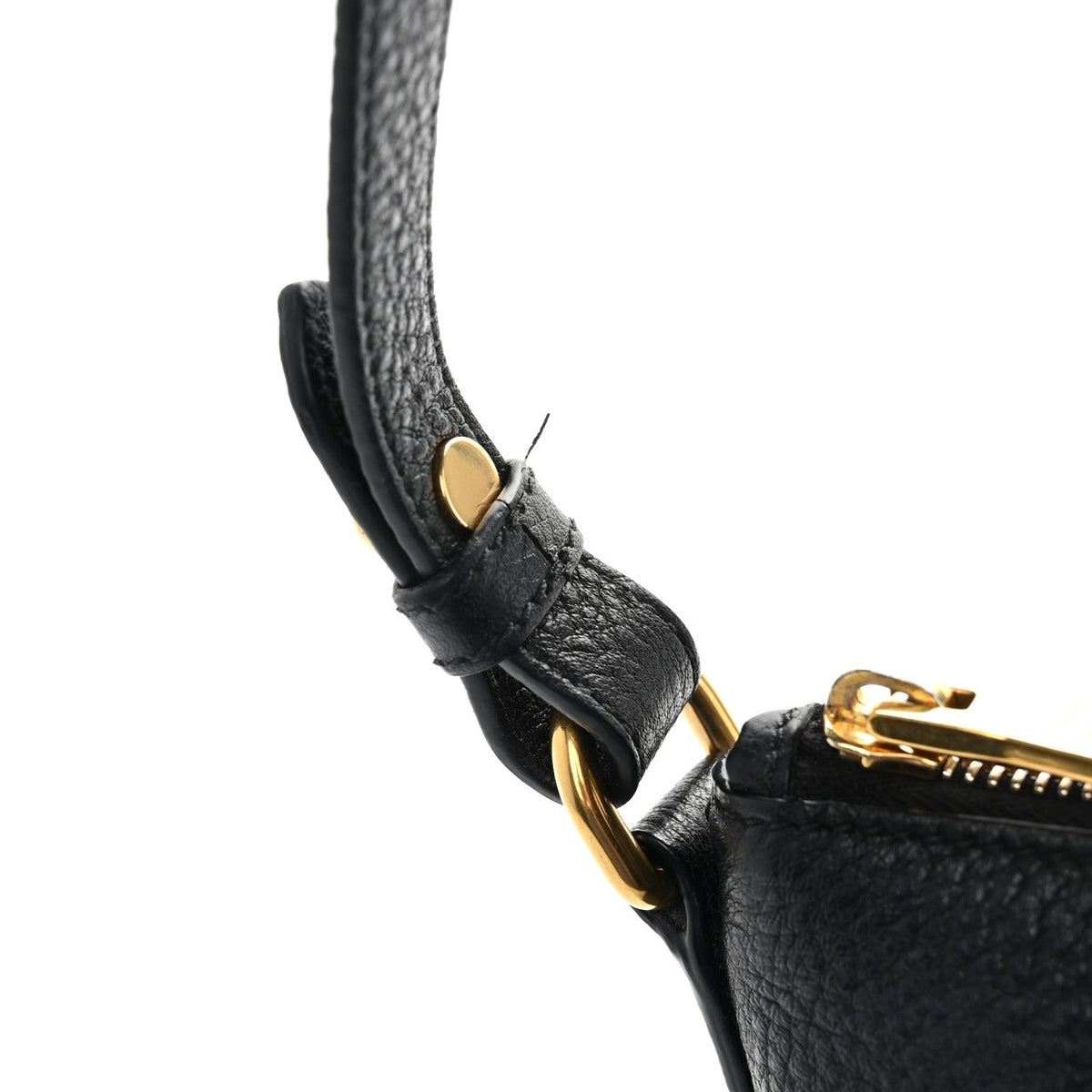 Vitello Daino Small Tote Black