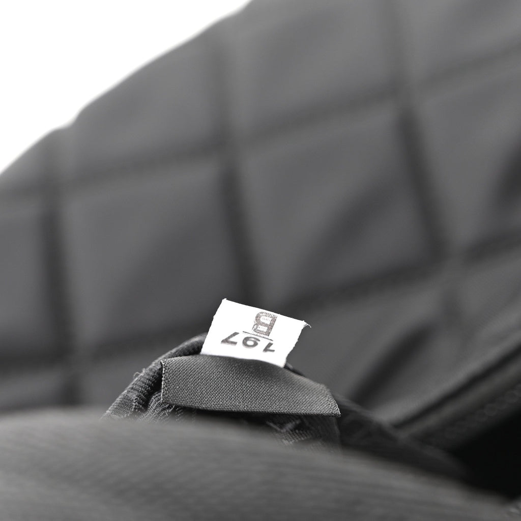 Tessuto Nylon Stitched Shoulder Bag Black