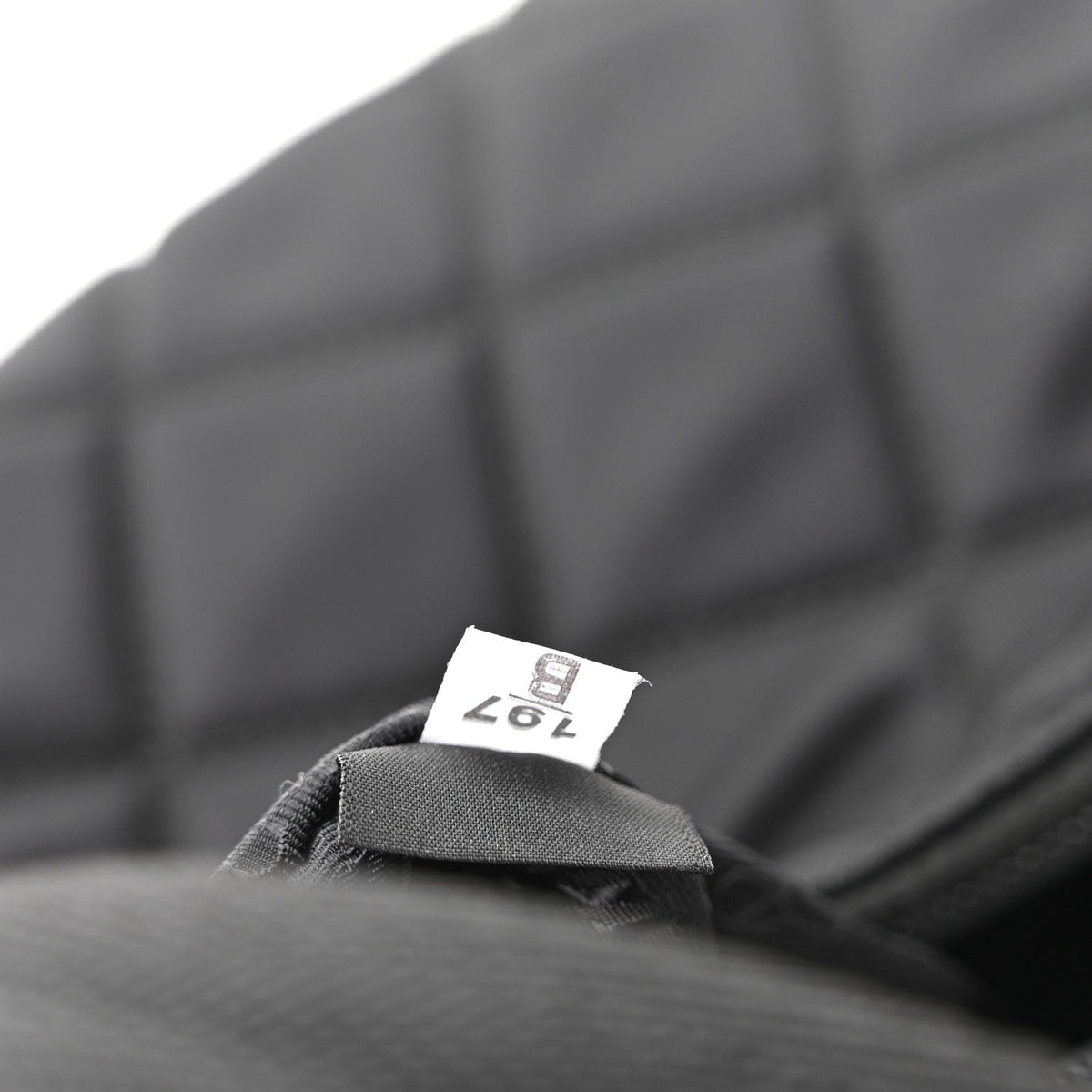 Tessuto Nylon Stitched Shoulder Bag Black