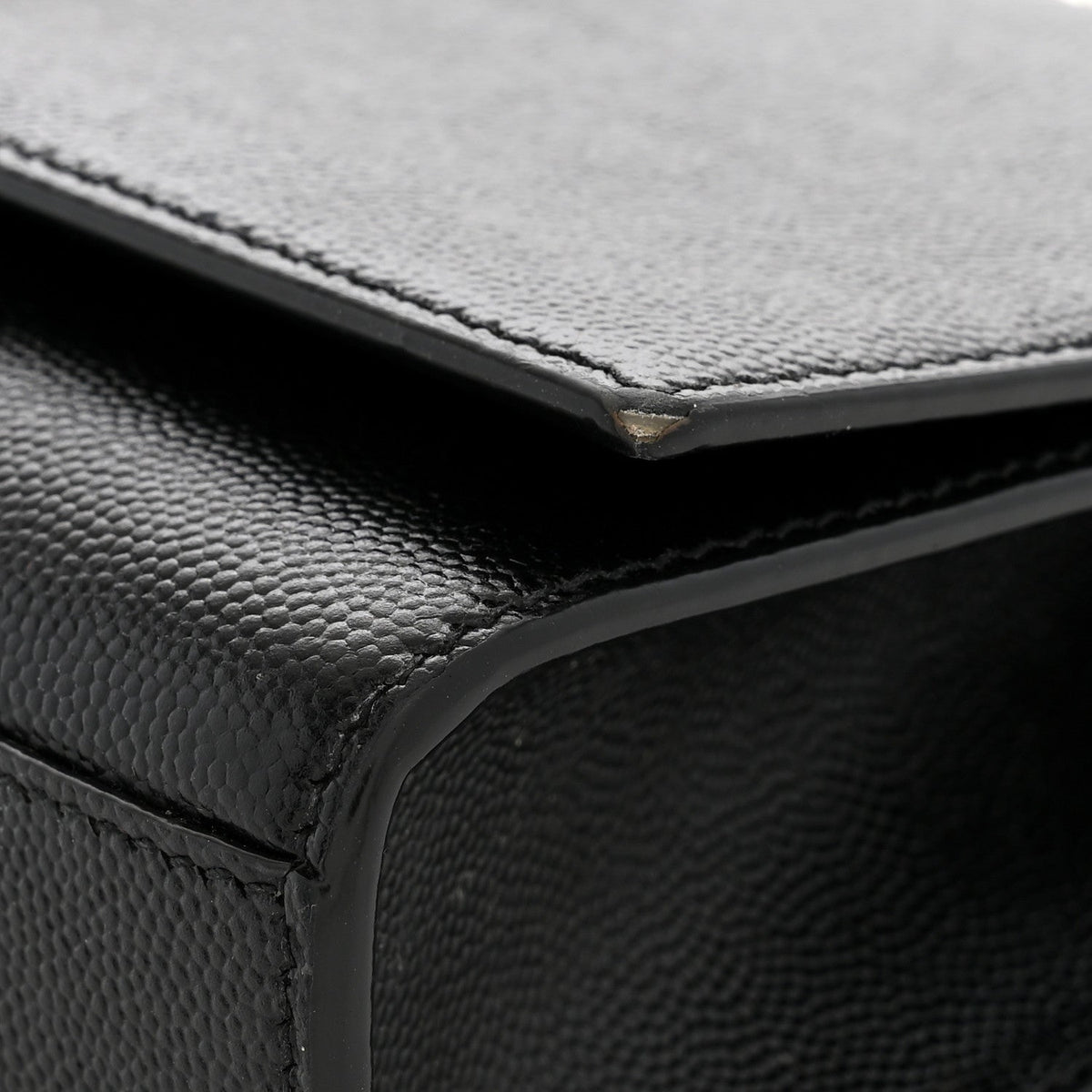 Grain De Poudre Small Monogram Kate Satchel Black