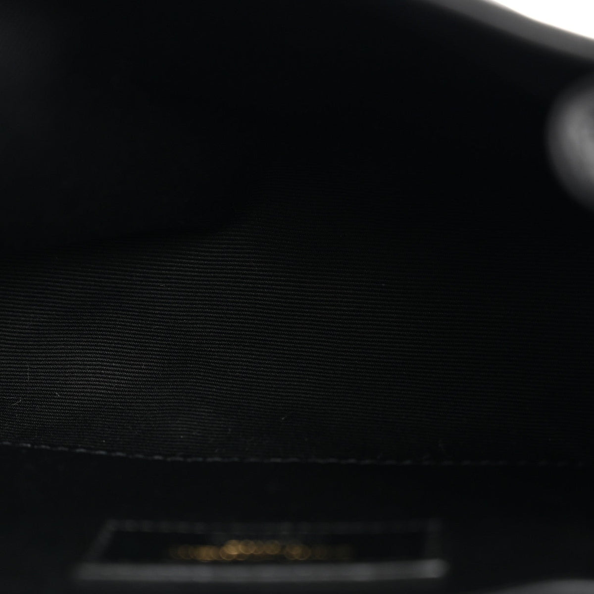 Lambskin Quilted Monogram Mini Nolita Black
