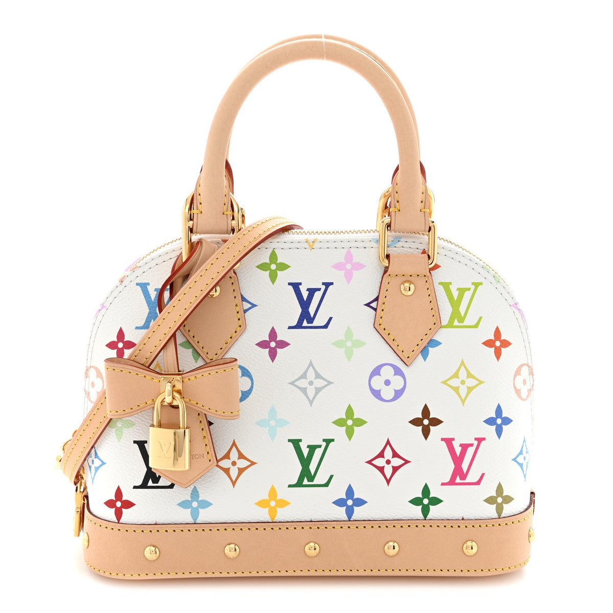 LV x TM Monogram Multicolor Alma BB White
