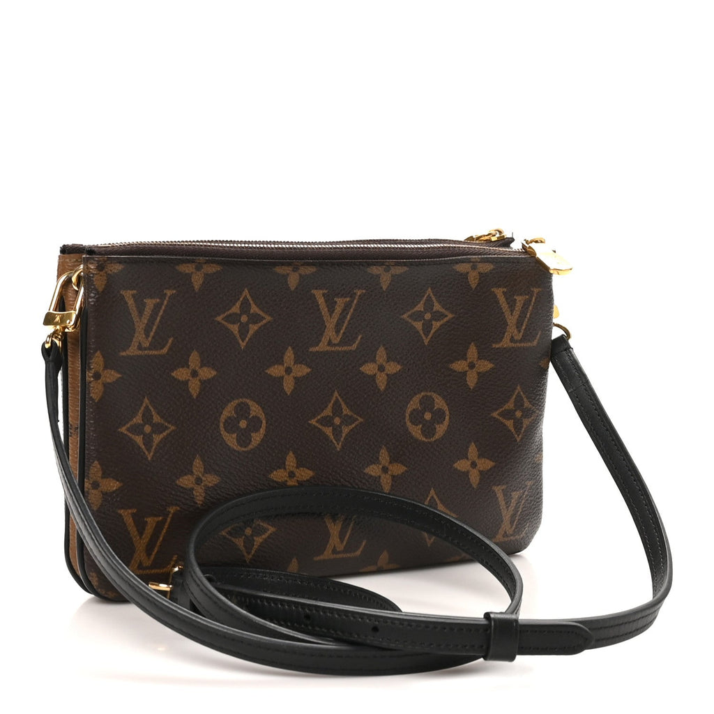 Reverse Monogram Giant Double Zip Pochette
