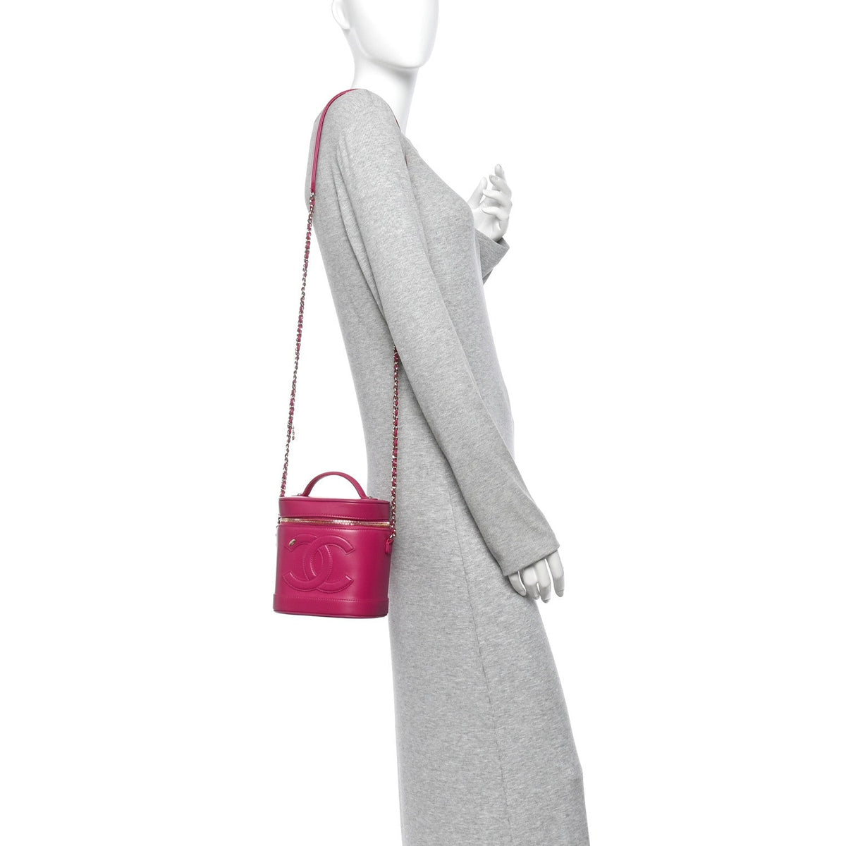 Lambskin Timeless Vanity Cosmetic Case Pink