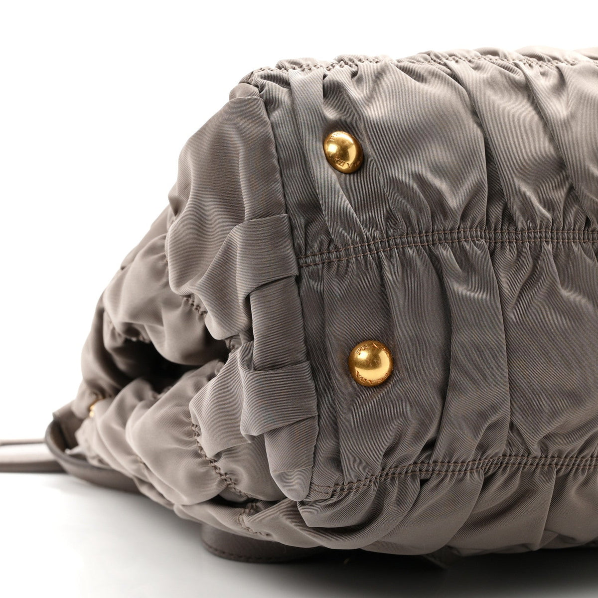 Tessuto Nylon Gaufre Shopping Satchel Argilla