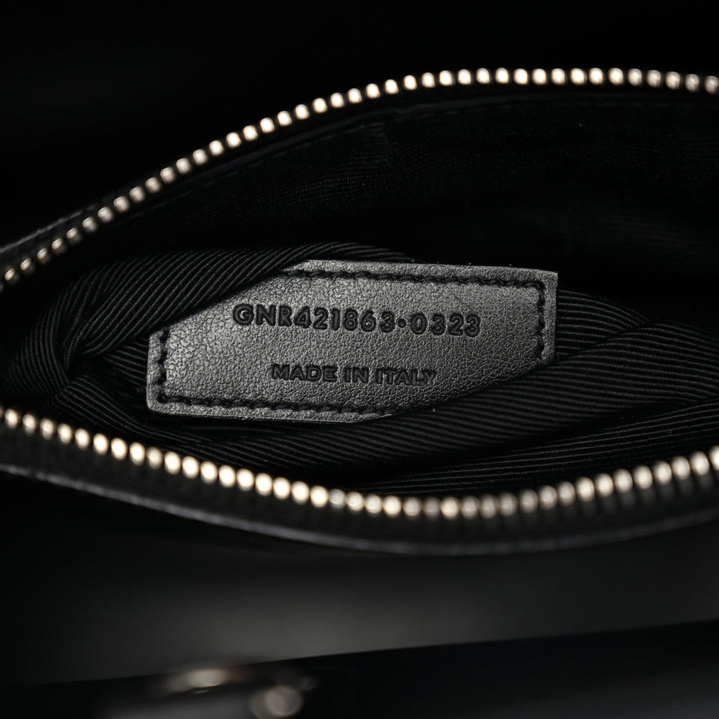 Grained Calfskin Baby Sac De Jour Souple Black
