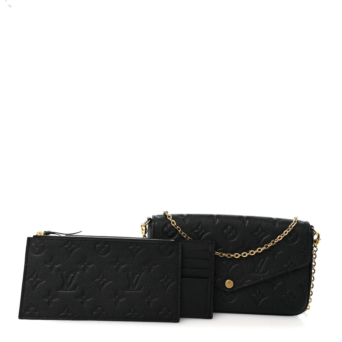 Empreinte Pochette Felicie Chain Wallet Black