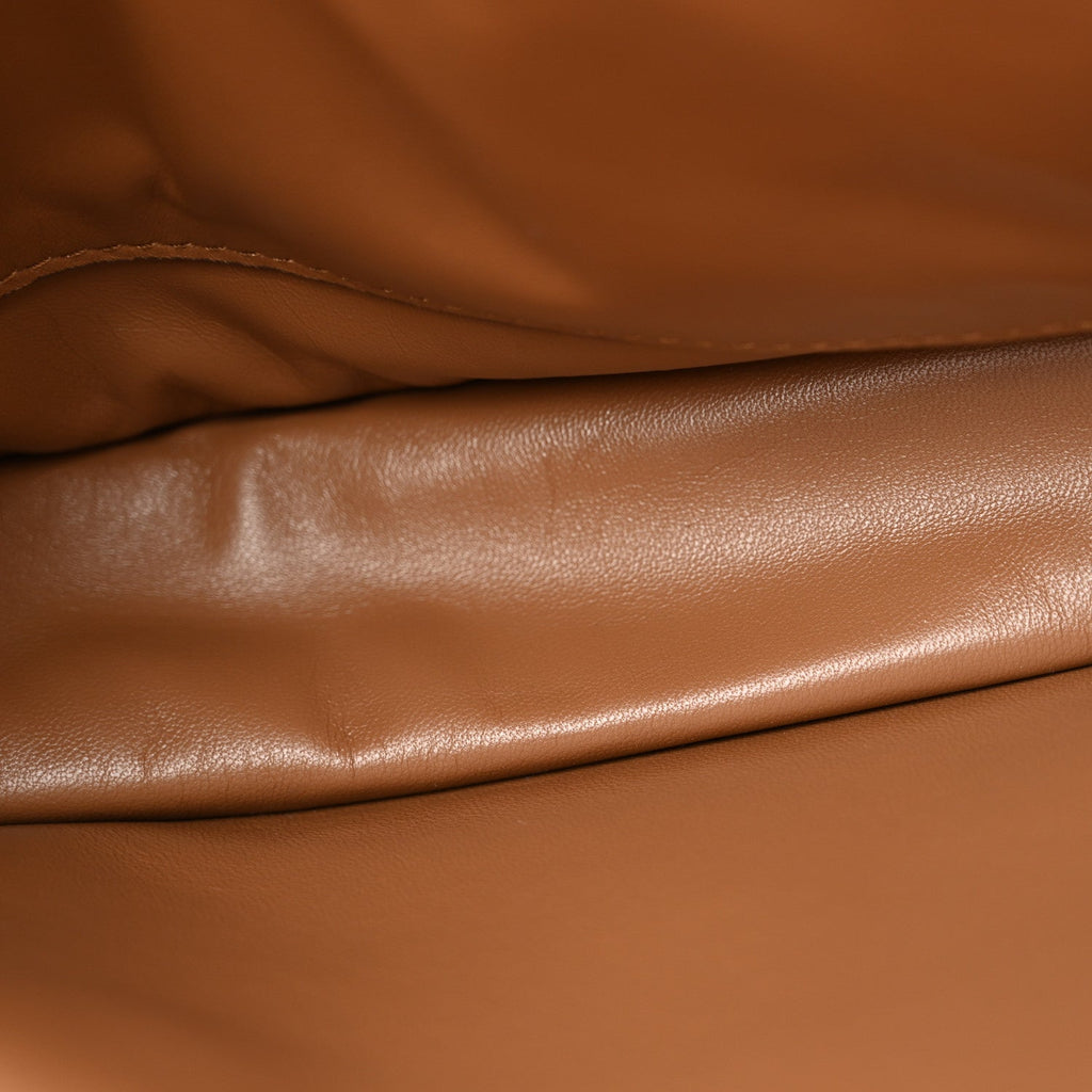 Calfskin Medium Soft Sound Shoulder Bag Caramel