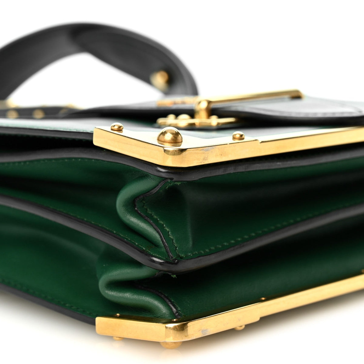 City Calf Saffiano Cahier Bag Biliardo Black