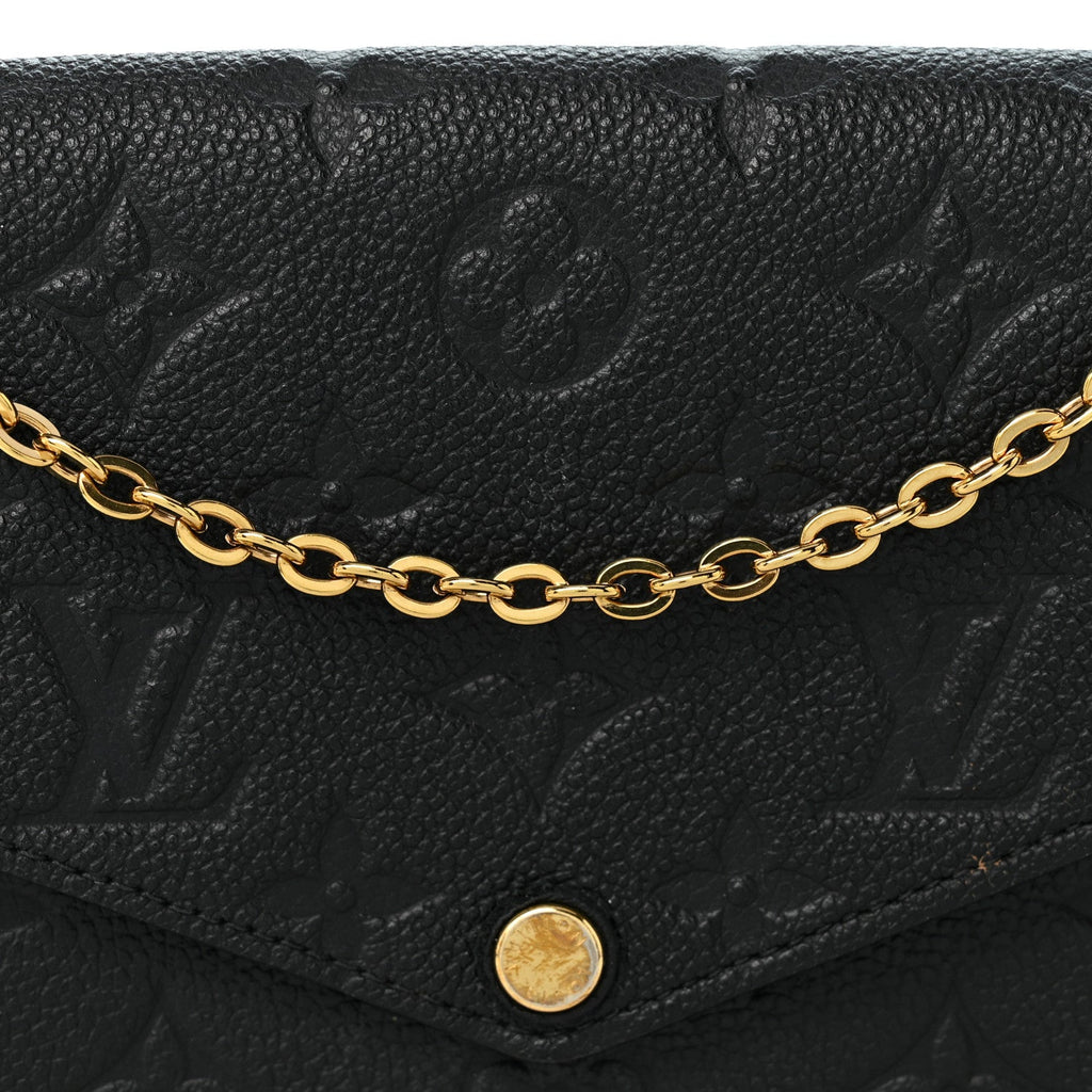 Empreinte Pochette Felicie Chain Wallet Black