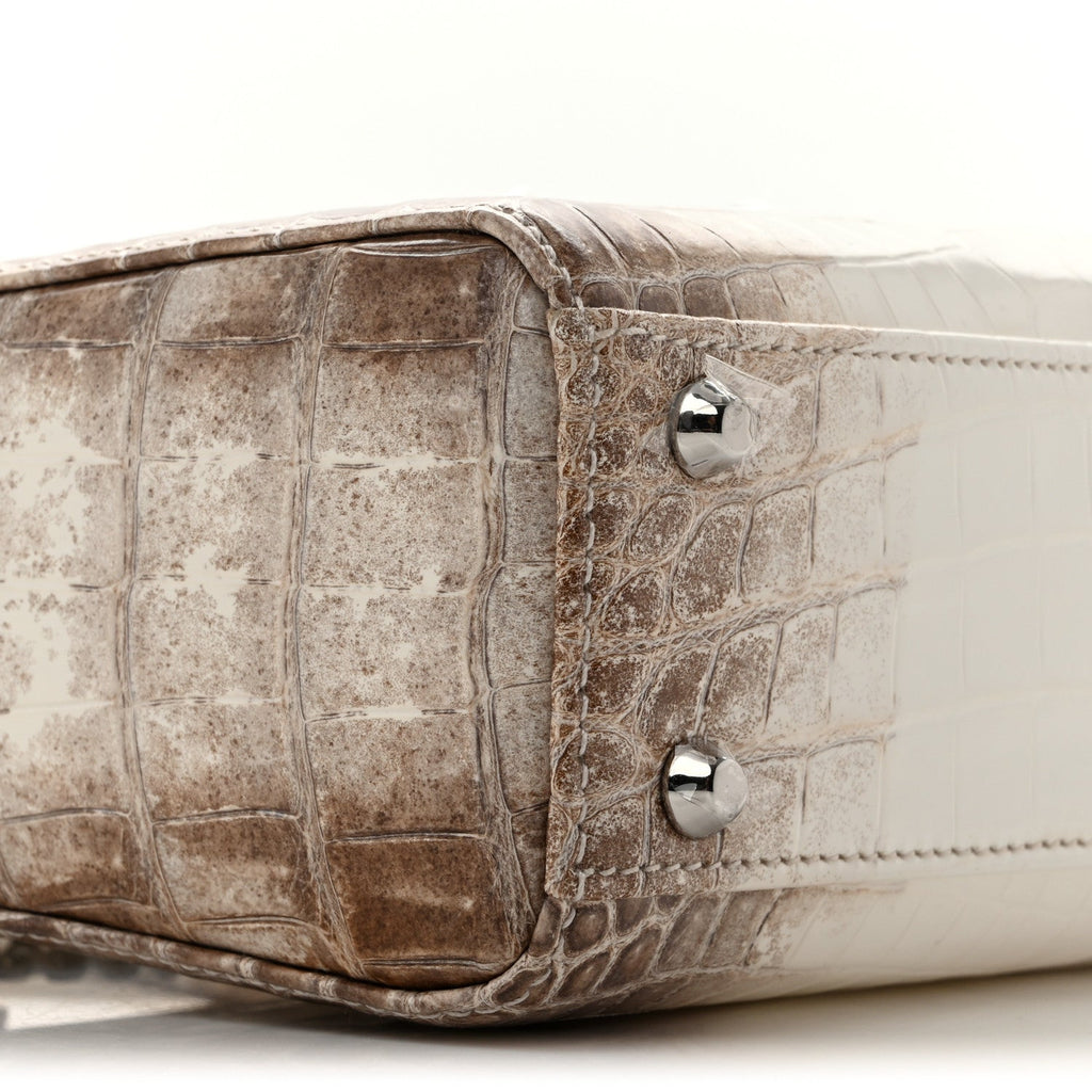 Niloticus Crocodile Himalaya Crystal Mini Lady Dior Latte