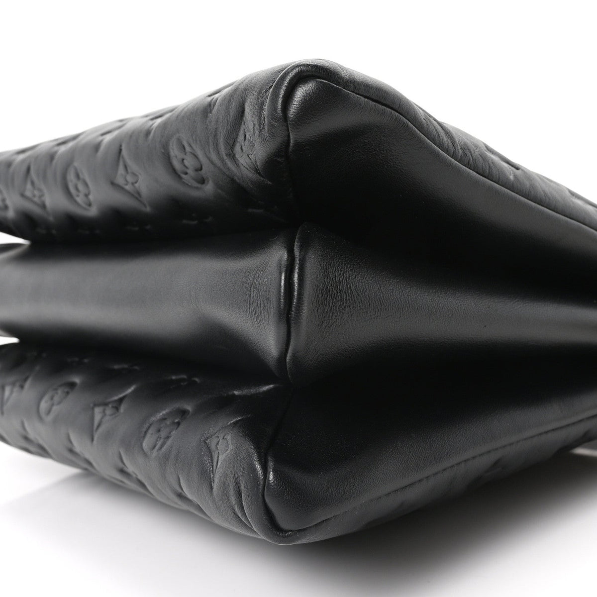 Lambskin Embossed Monogram Coussin MM Black