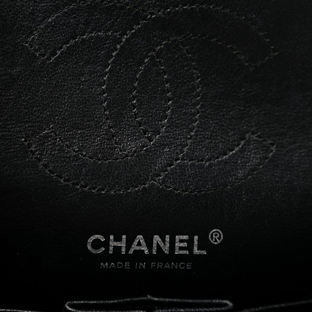 Aged Calfskin Quilted 2.55 Reissue Mini Flap Black