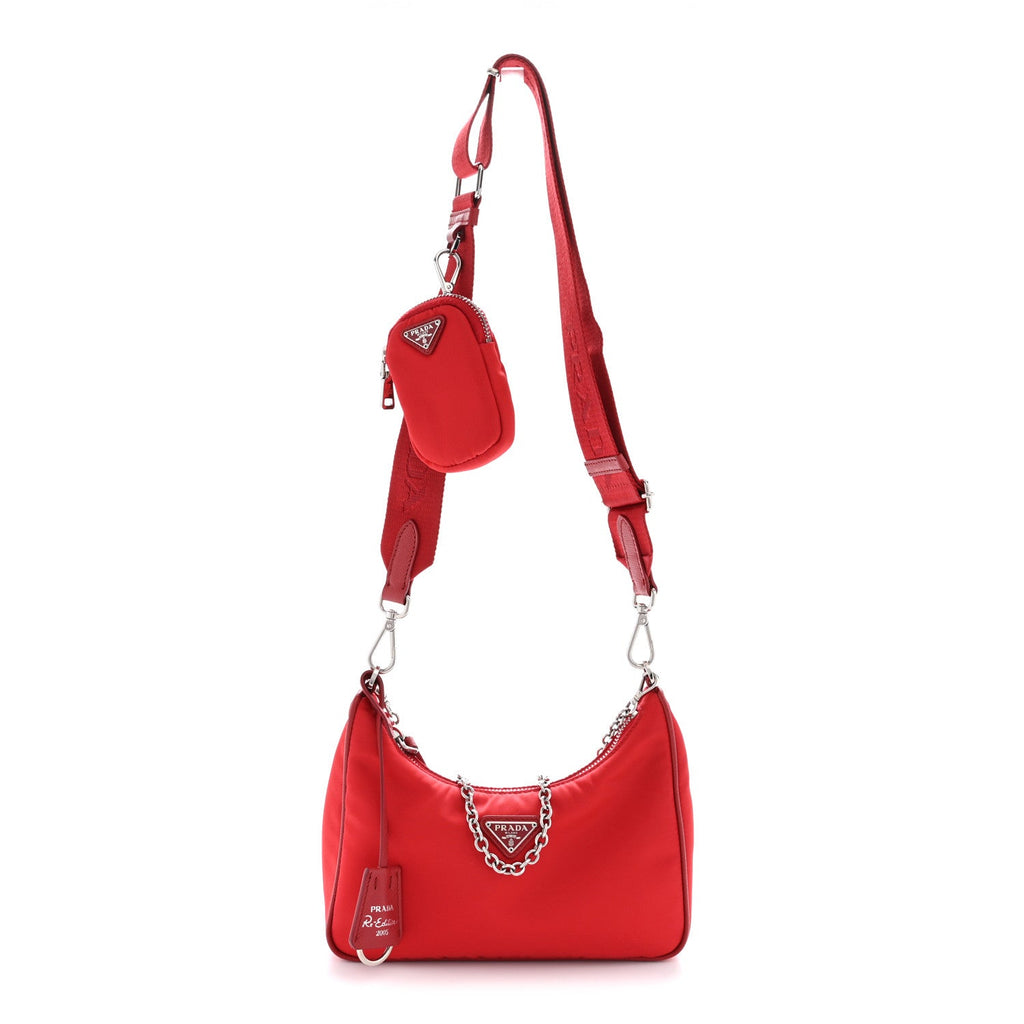 Nylon Re-Edition 2005 Shoulder Bag Rosso