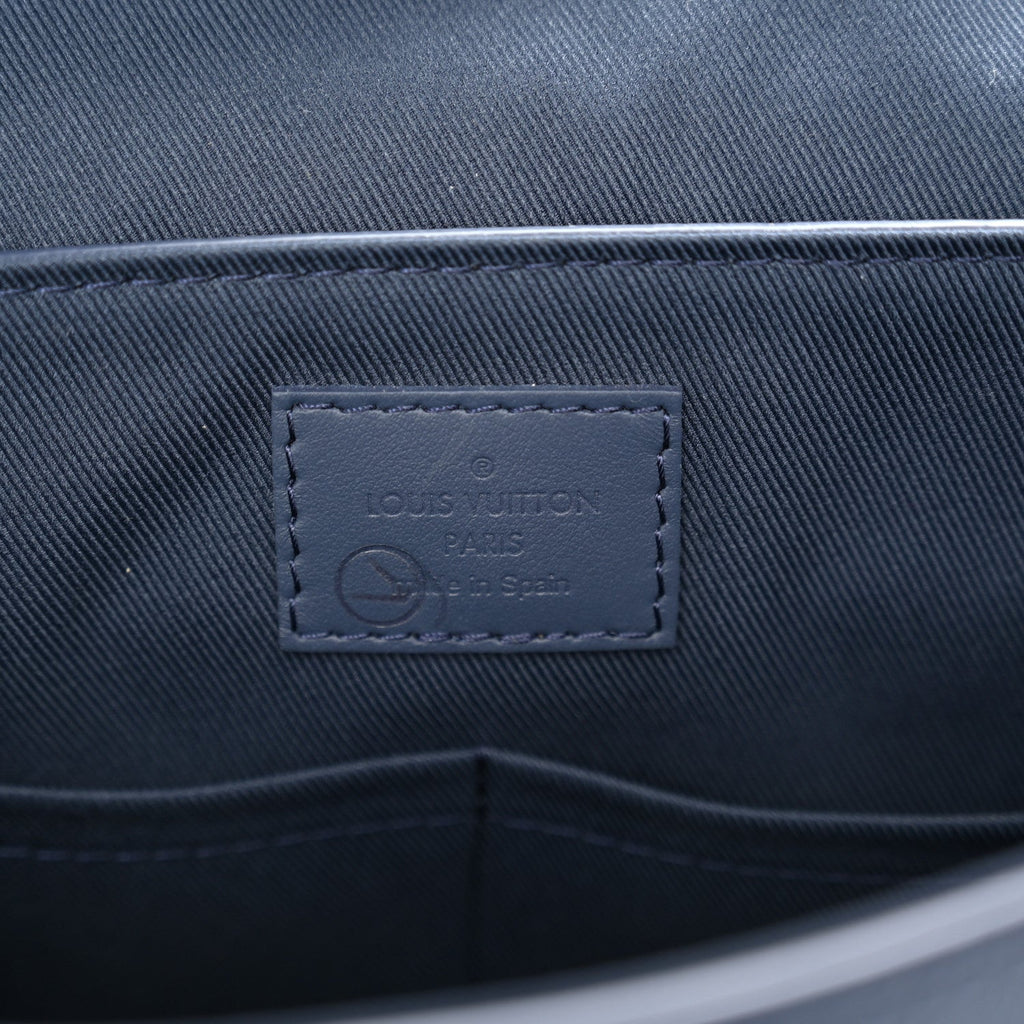 Calfskin Aerogram Takeoff Messenger Blue