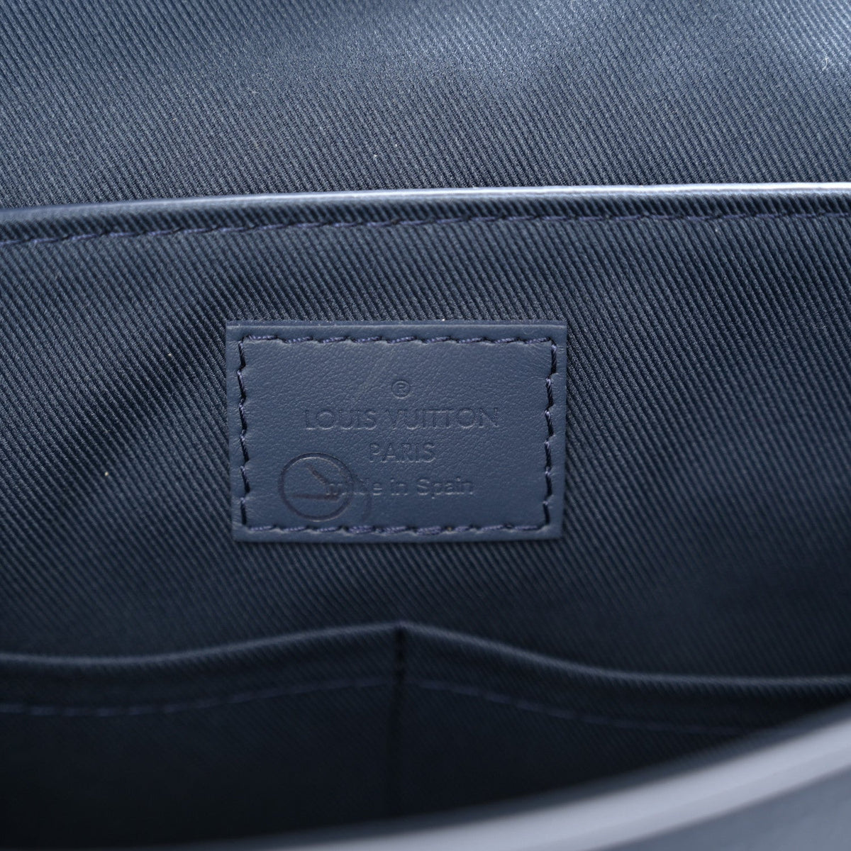 Calfskin Aerogram Takeoff Messenger Blue