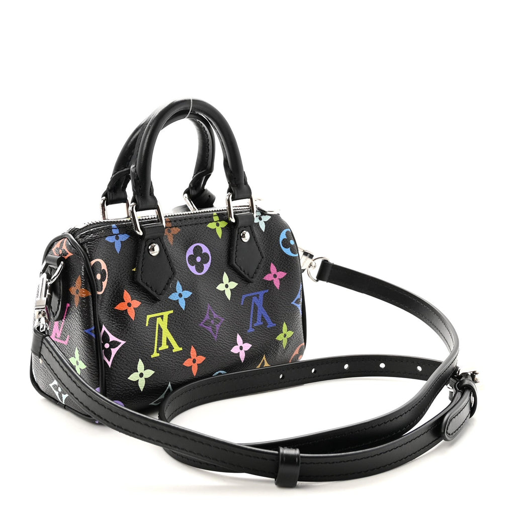 LV X TM Monogram Multicolor Nano Speedy Black