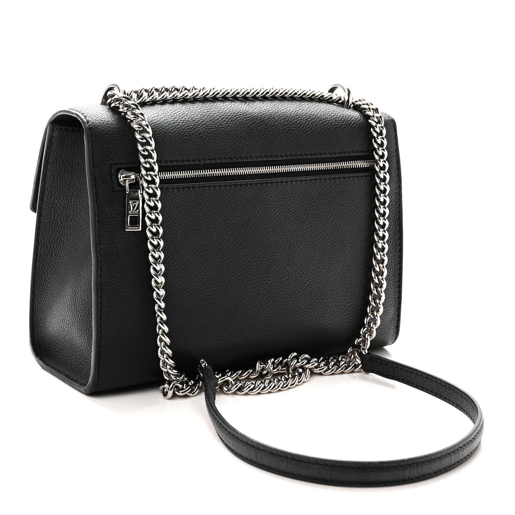 Soft Calfskin Mylockme Chain Bag BB  Black