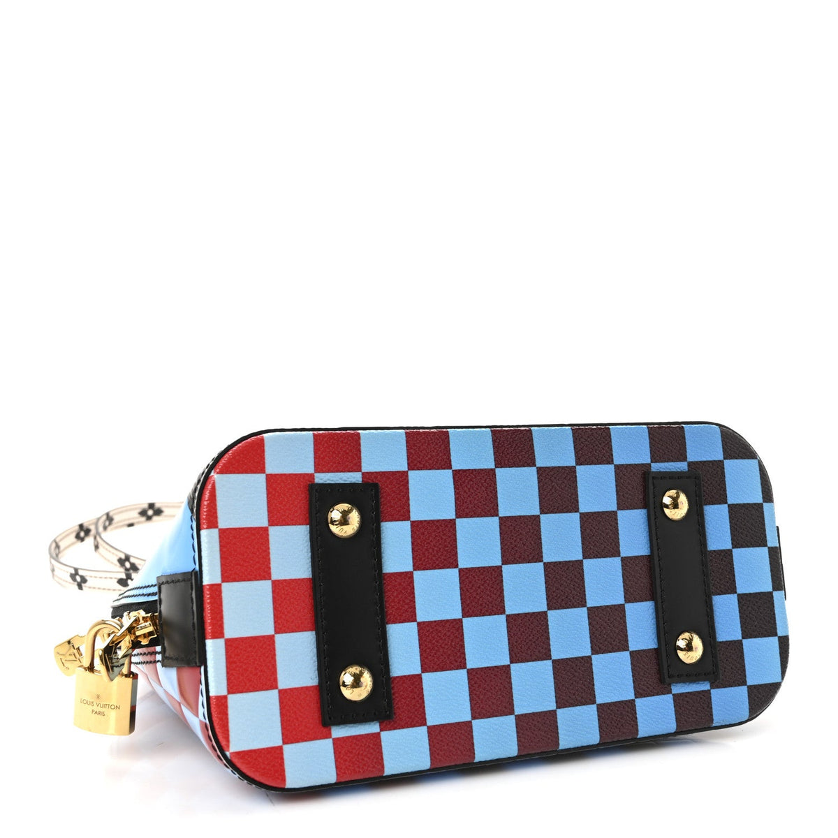 Epi Damier Race Alma BB Blue Vert