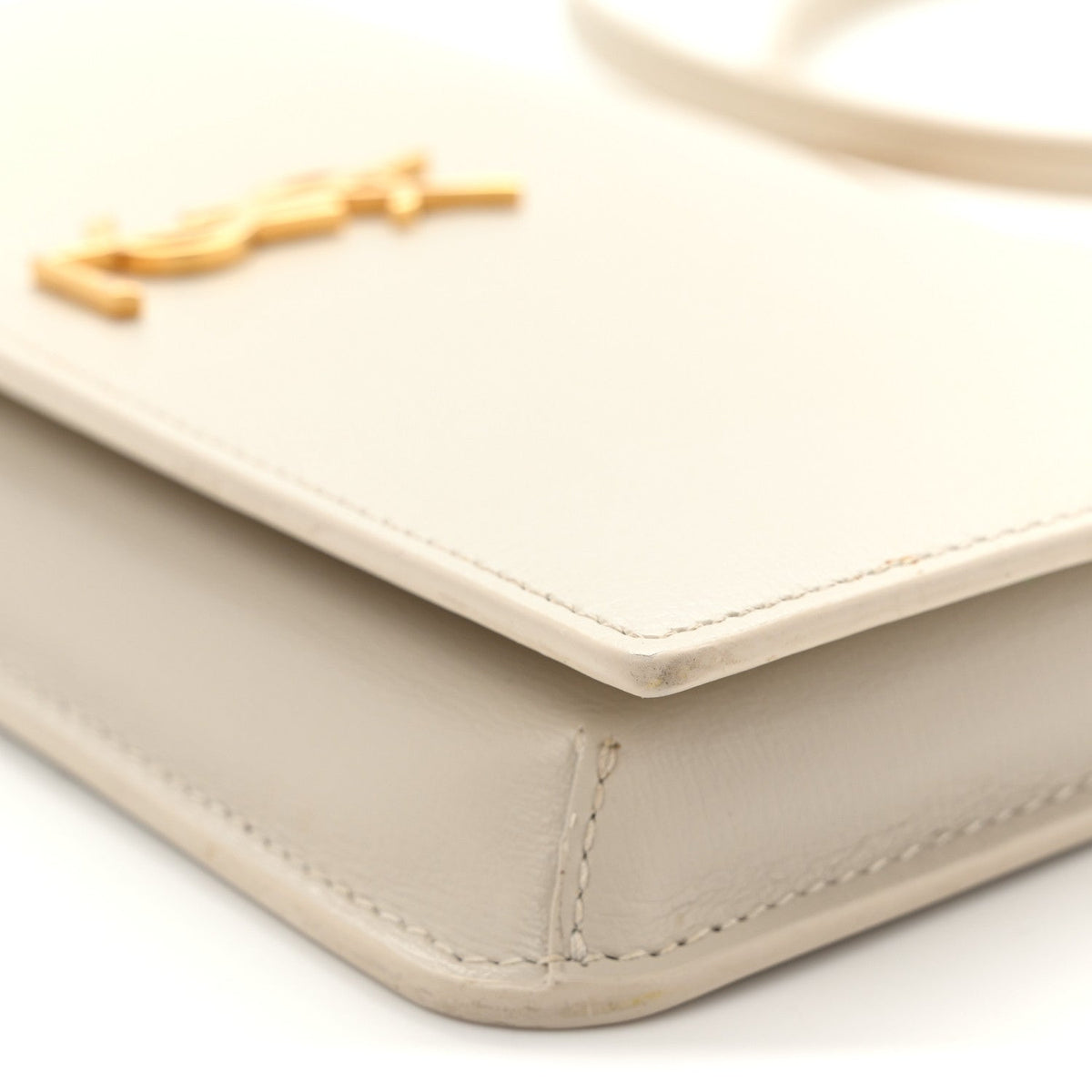 Smooth Calfskin Monogram Phone Holder Crossbody Crema Soft