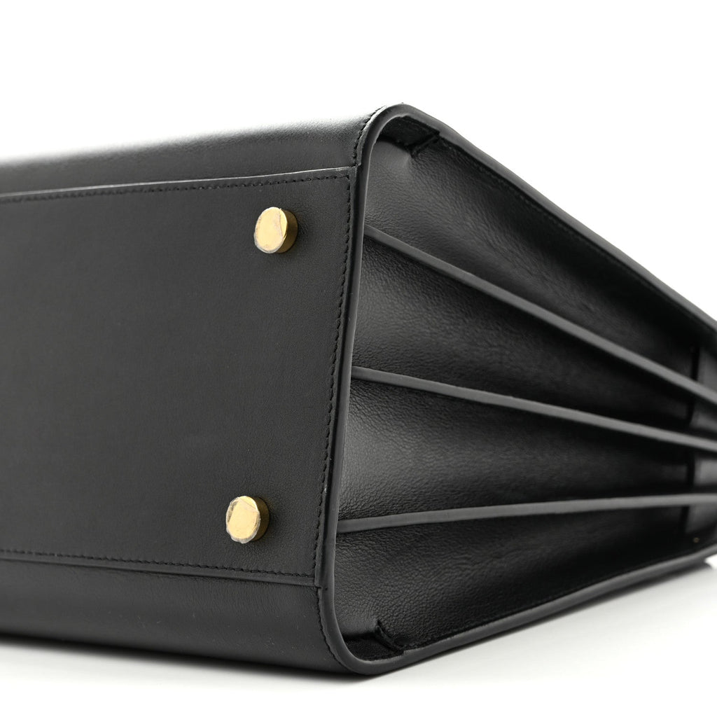 Smooth Calfskin Small Sac De Jour Black