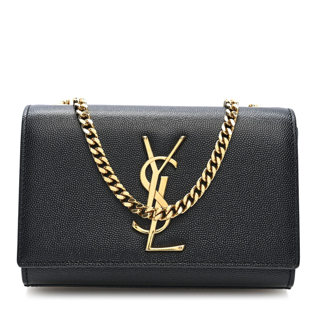 Grain De Poudre Small Monogram Kate Satchel Black