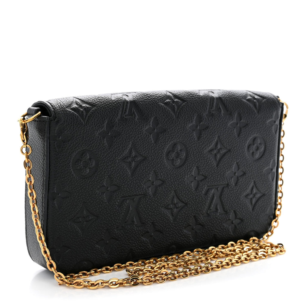 Empreinte Pochette Felicie Chain Wallet Black