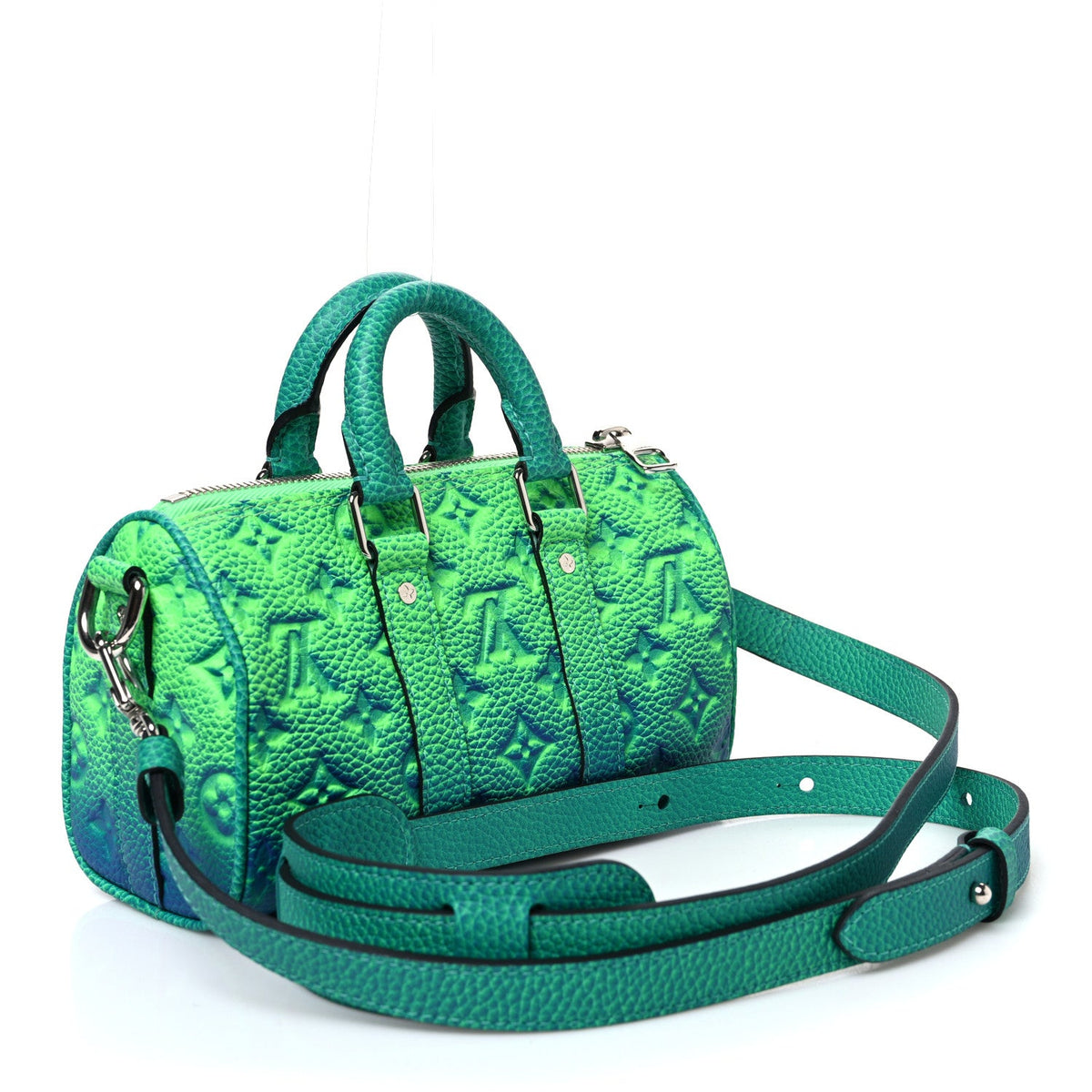 Taurillon Illusion Keepall XS Bleu Vert