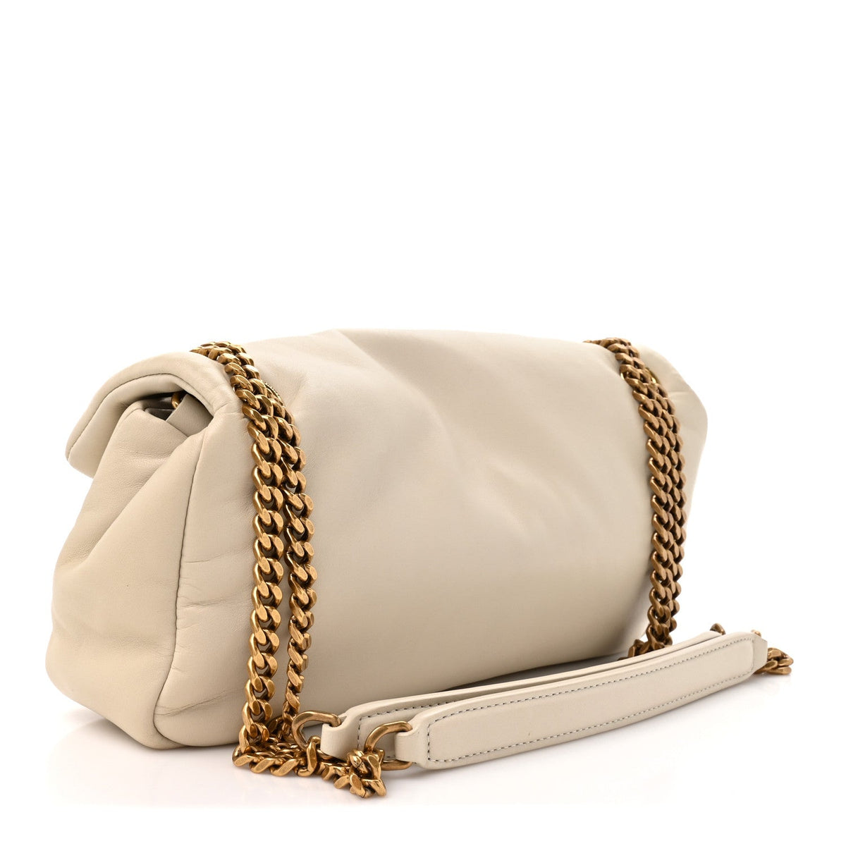 Plunged Lambskin Calypso Blanc Vintage