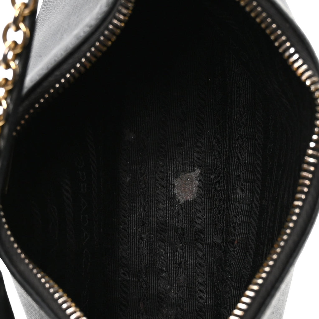 Saffiano Lux Re-Edition 2005 Shoulder Bag Black