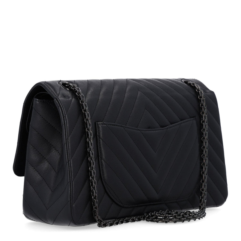 Sheepskin Chevron Quilted 2.55 Reissue 226 Flap So Black