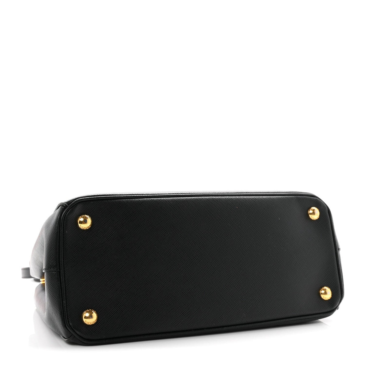 Saffiano Small Galleria Double Zip Tote Black