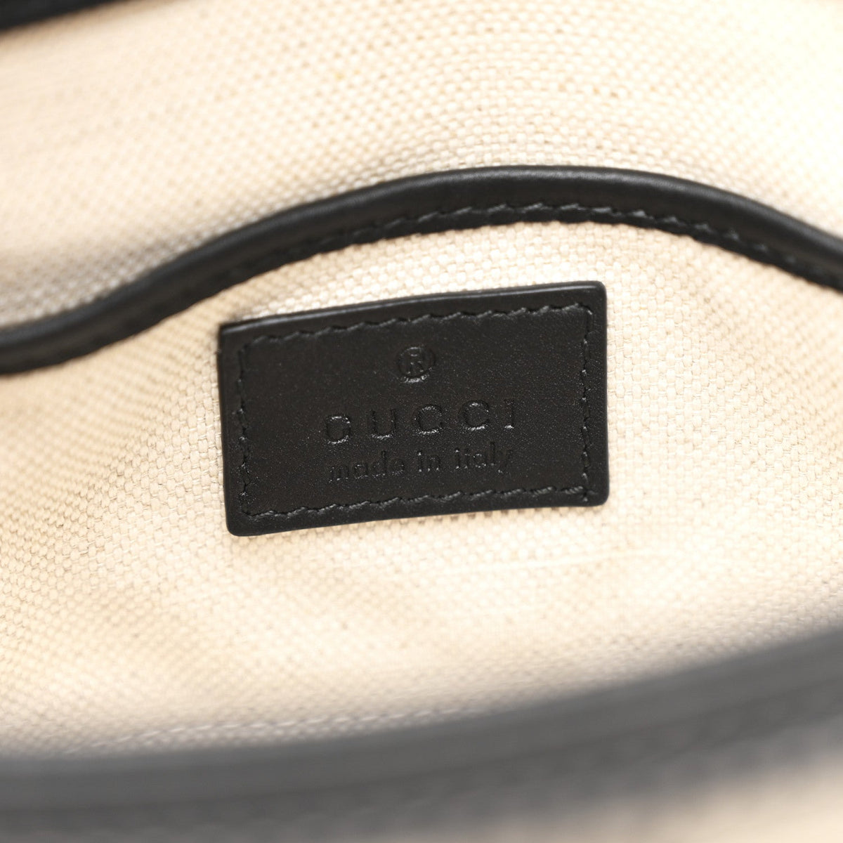 GG Supreme Monogram Horsebit 1955 Soft Mini Shoulder Bag Beige Black