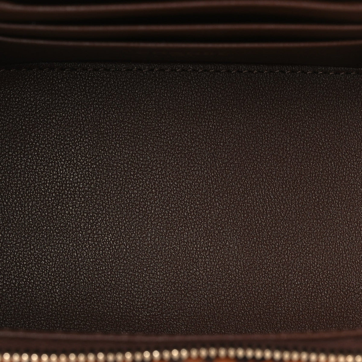 Tweed Small Top Handle Vanity Case With Chain Brown Multicolor
