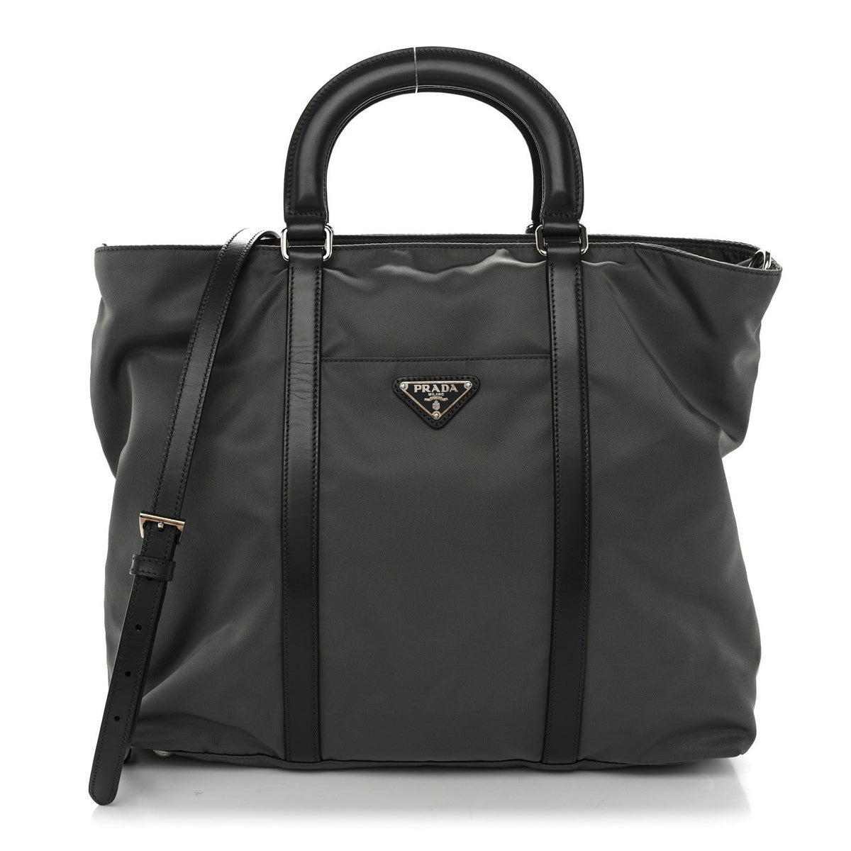 Tessuto Nylon Pocket Tote Grey