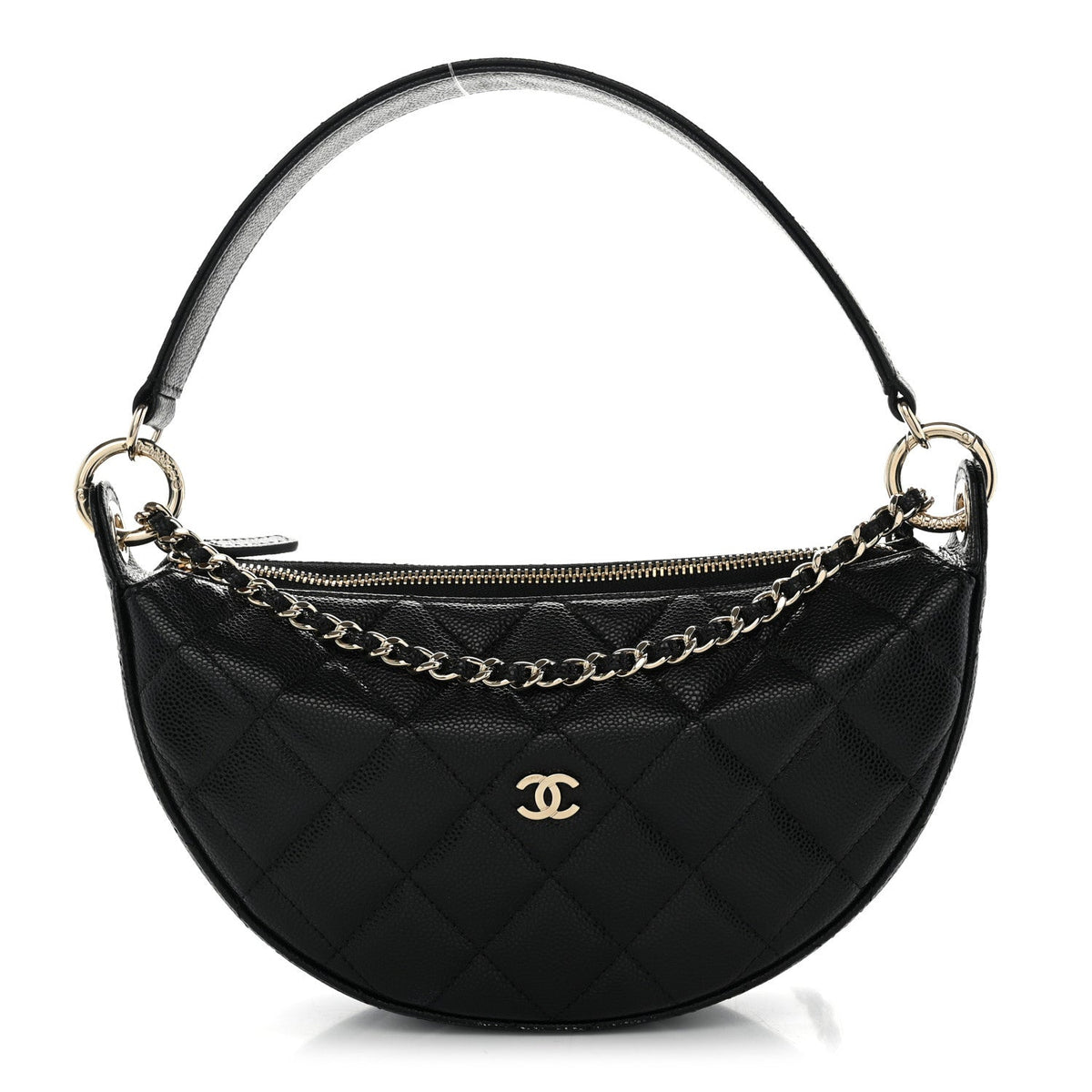 Caviar Quilted Other Shape With Chain Black