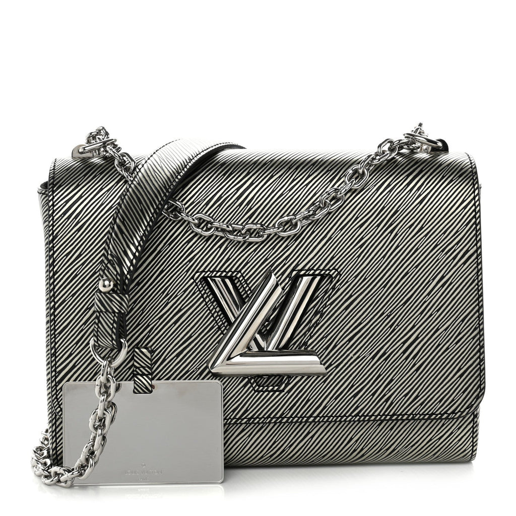 Epi Twist Shoulder Bag MM Platine