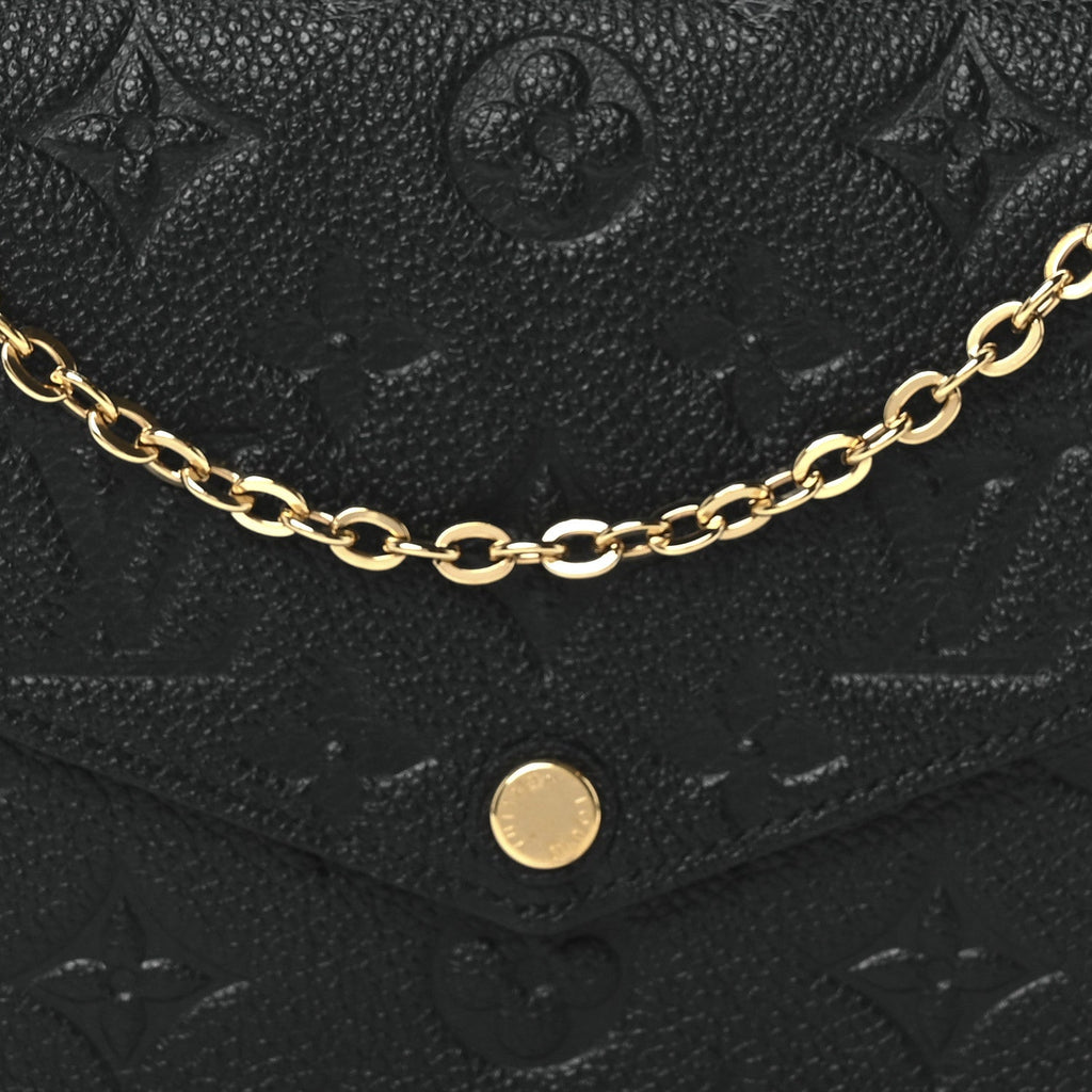 Empreinte Pochette Felicie Chain Wallet Black
