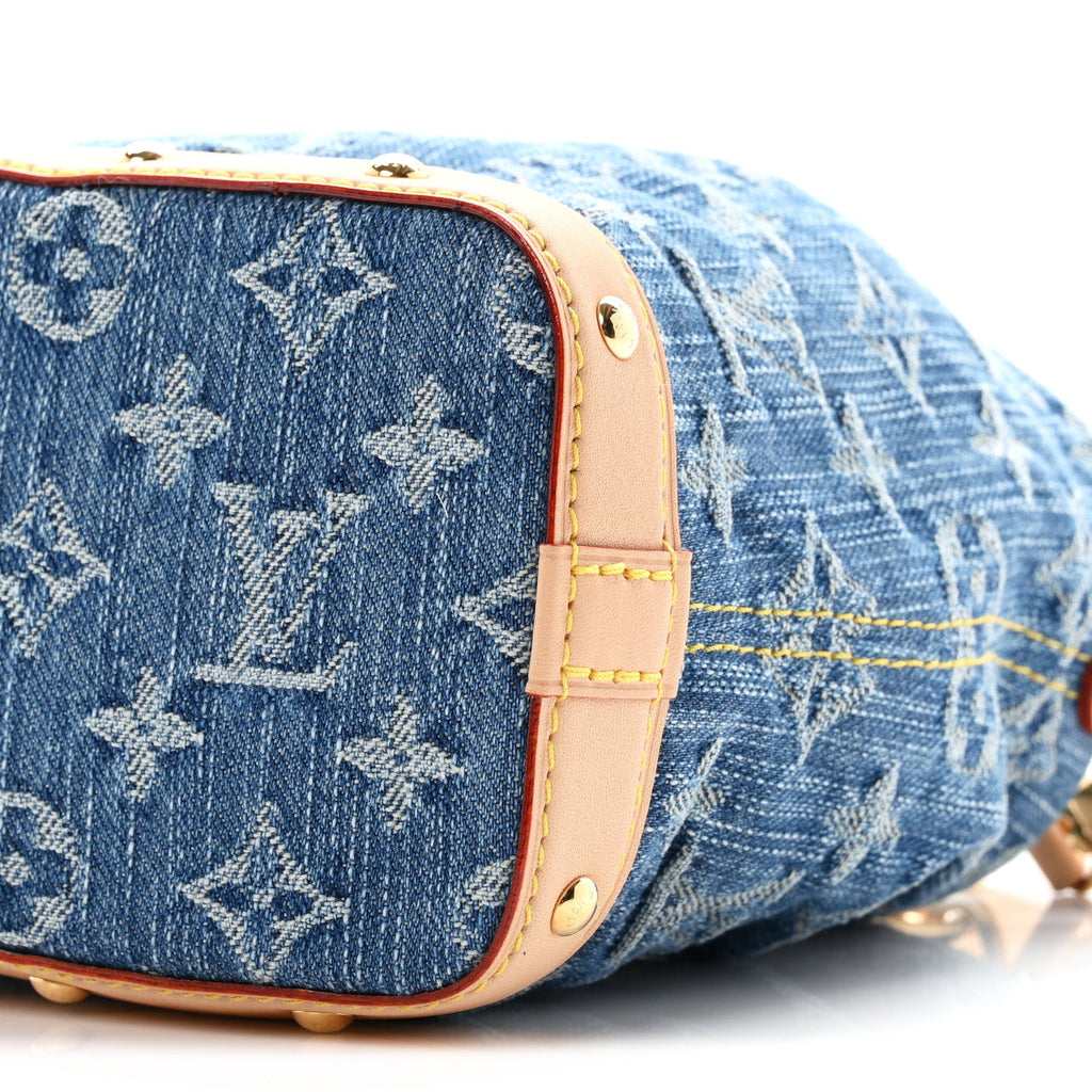 Monogram Denim Nano Noe Blue