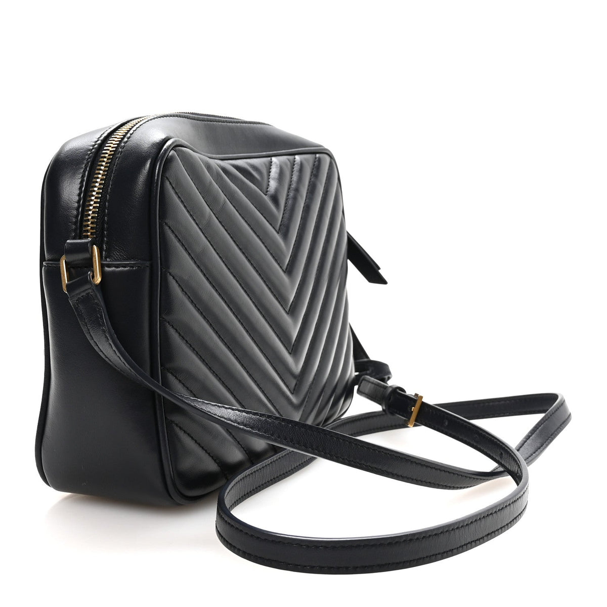 Calfskin Matelasse Monogram Lou Camera Bag Navy