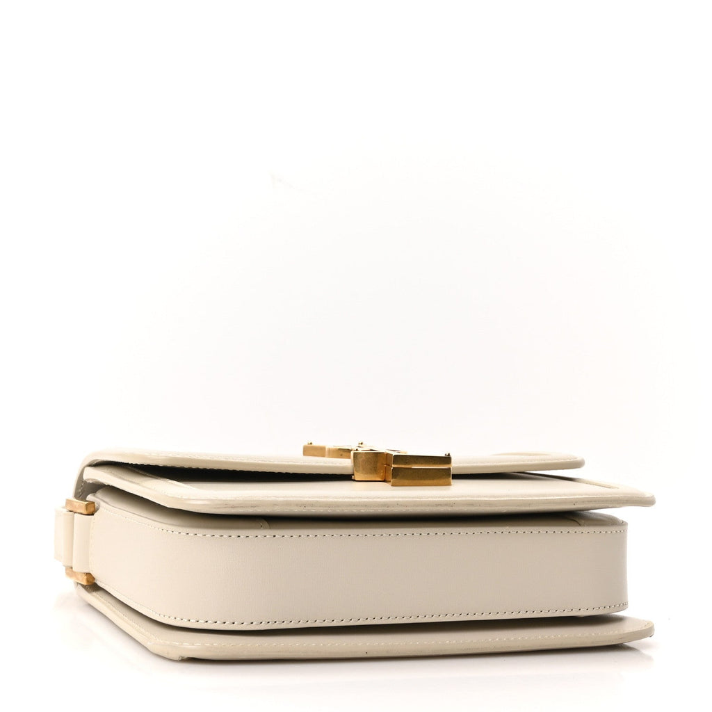 Smooth Calfskin Monogram Small Solferino Satchel  Blanc Vintage
