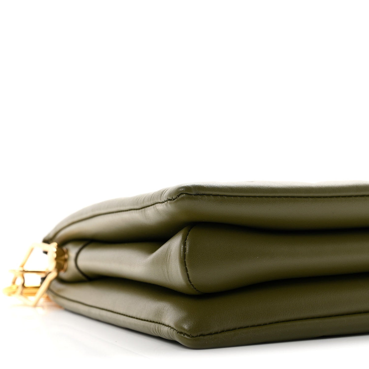 Lambskin Embossed Monogram Coussin MM Khaki