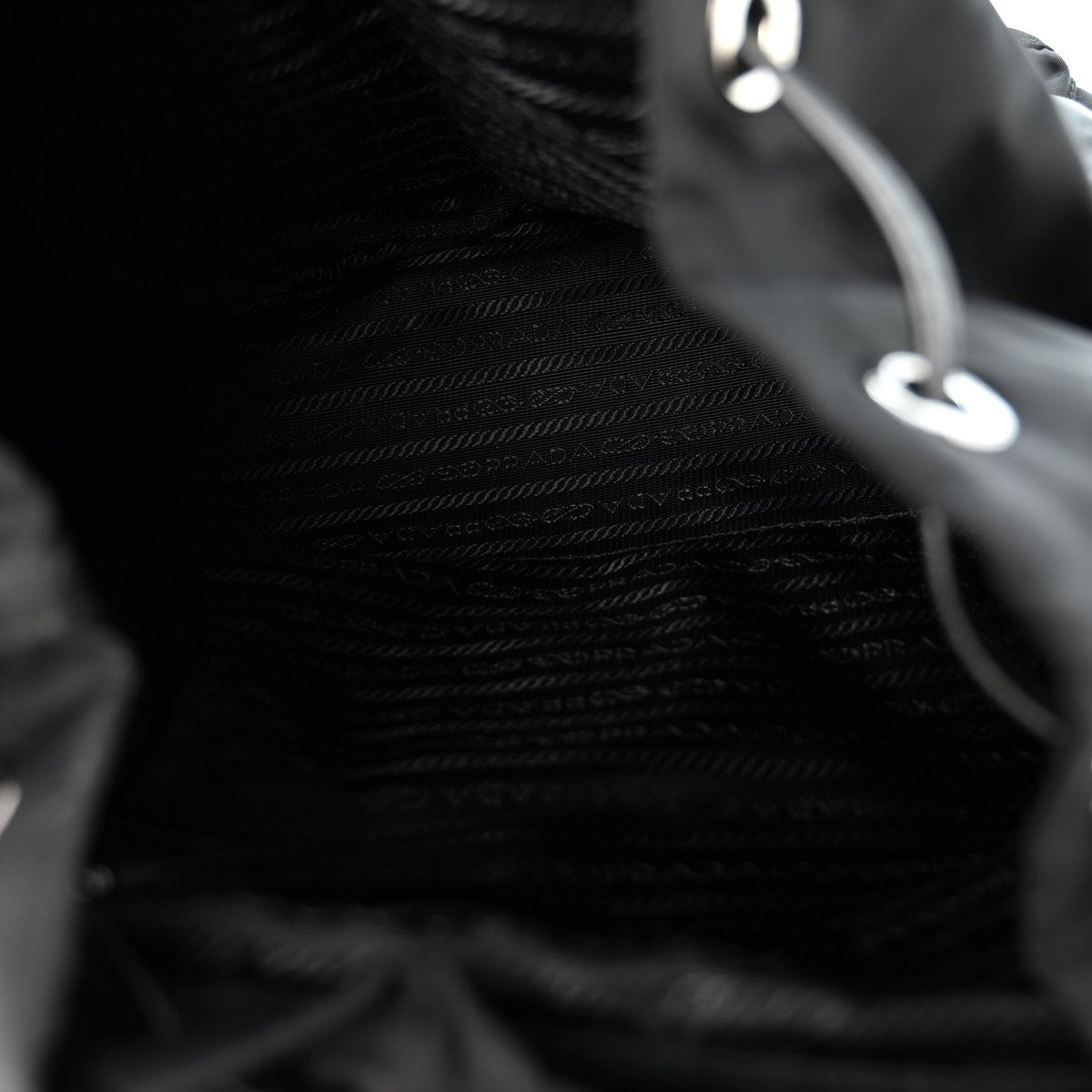 Nylon New Vela Studded Backpack Black