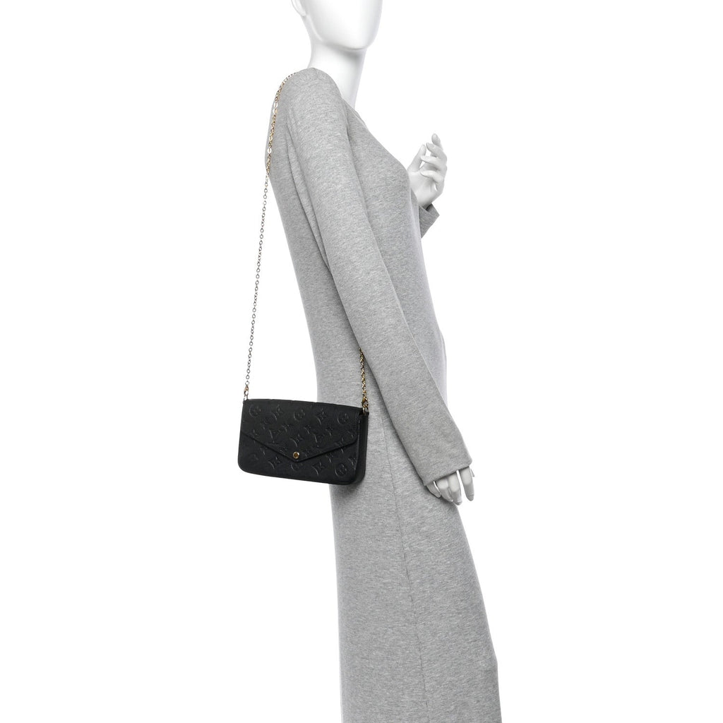 Empreinte Pochette Felicie Chain Wallet Black