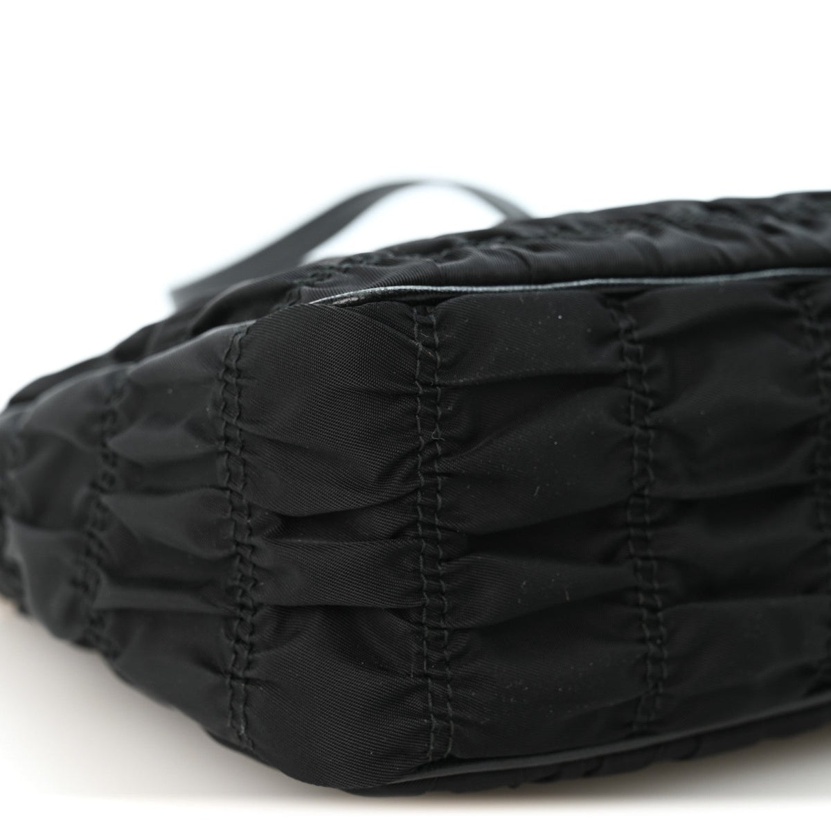Tessuto Nylon Gaufre Shoulder Bag Black